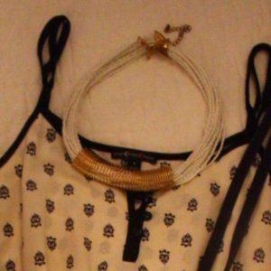 Super Cute Gold Ringed Necklace